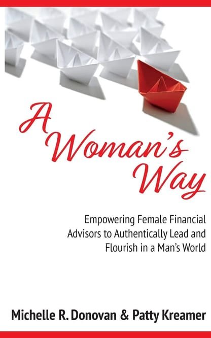 A Woman's Way book cover by Michelle R. Donovan and Patty Kreamer, for female financial advisors