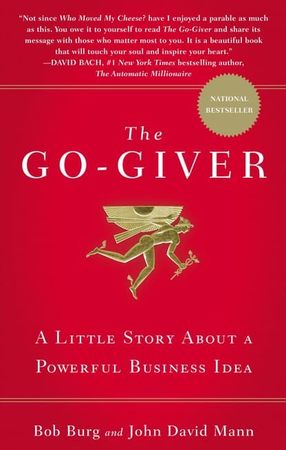 The Go-Giver book cover by Bob Burg and John David Mann, a little story about a powerful business idea